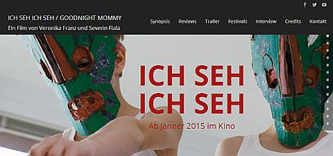 Homepage des Films "ICH SEH  ICH SEH" von Veronika Franz und Severin Fiala