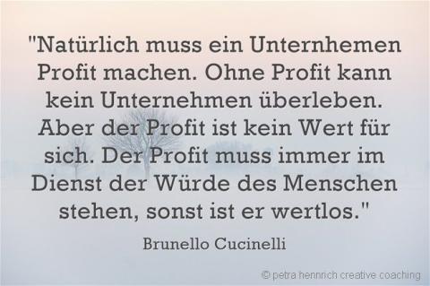 Brunello Cucinelli über Profit und Würde