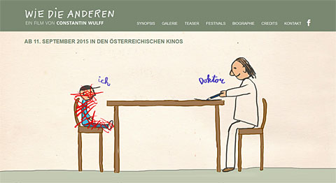 Homepage für "Wie die anderen"
